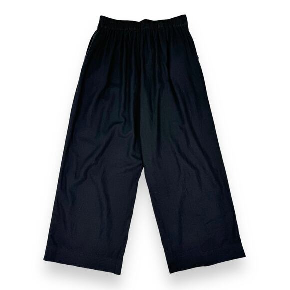 Madewell Women's Linen Blend Straight Leg Crop Pant Size 12 Petite Black - Picture 8 of 15